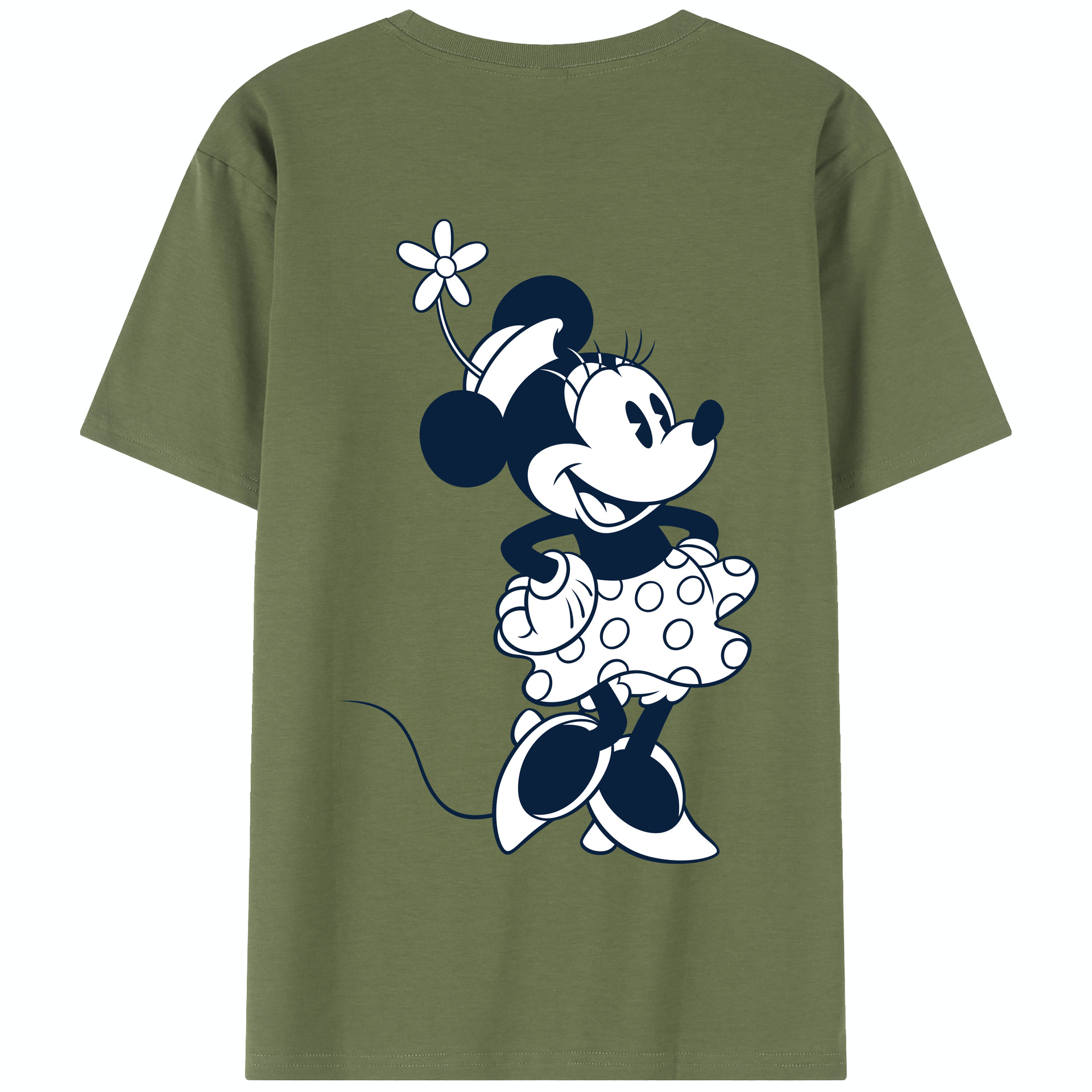 （画像用） ミッキーマウス Mickey Mouse 綿100％半袖Tシャツ（背面プリント）